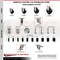 Service Caster 5 Inch 316SS Hard Rubber Wheel Swivel 3/8 Inch Threaded Stem Caster Set Brake SCC-SS316TS20S514-HRS-TLB-381615-4 - alternate 2